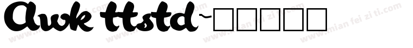 Awk ttstd字体转换